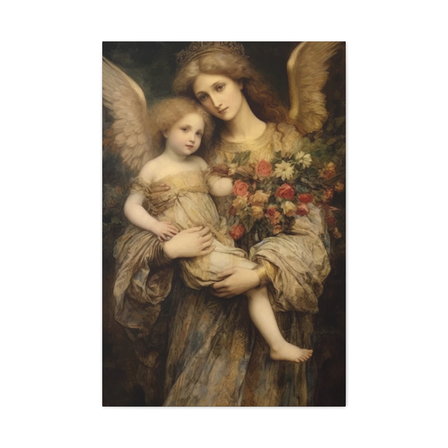 Angel Mom and Baby Wall Art & Canvas Prints