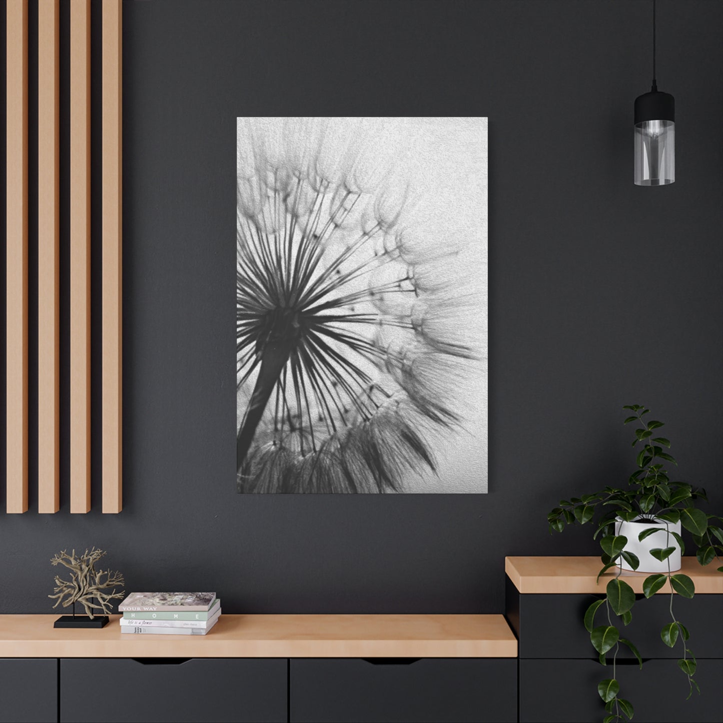 Black & White Floral Wall Art & Canvas Prints