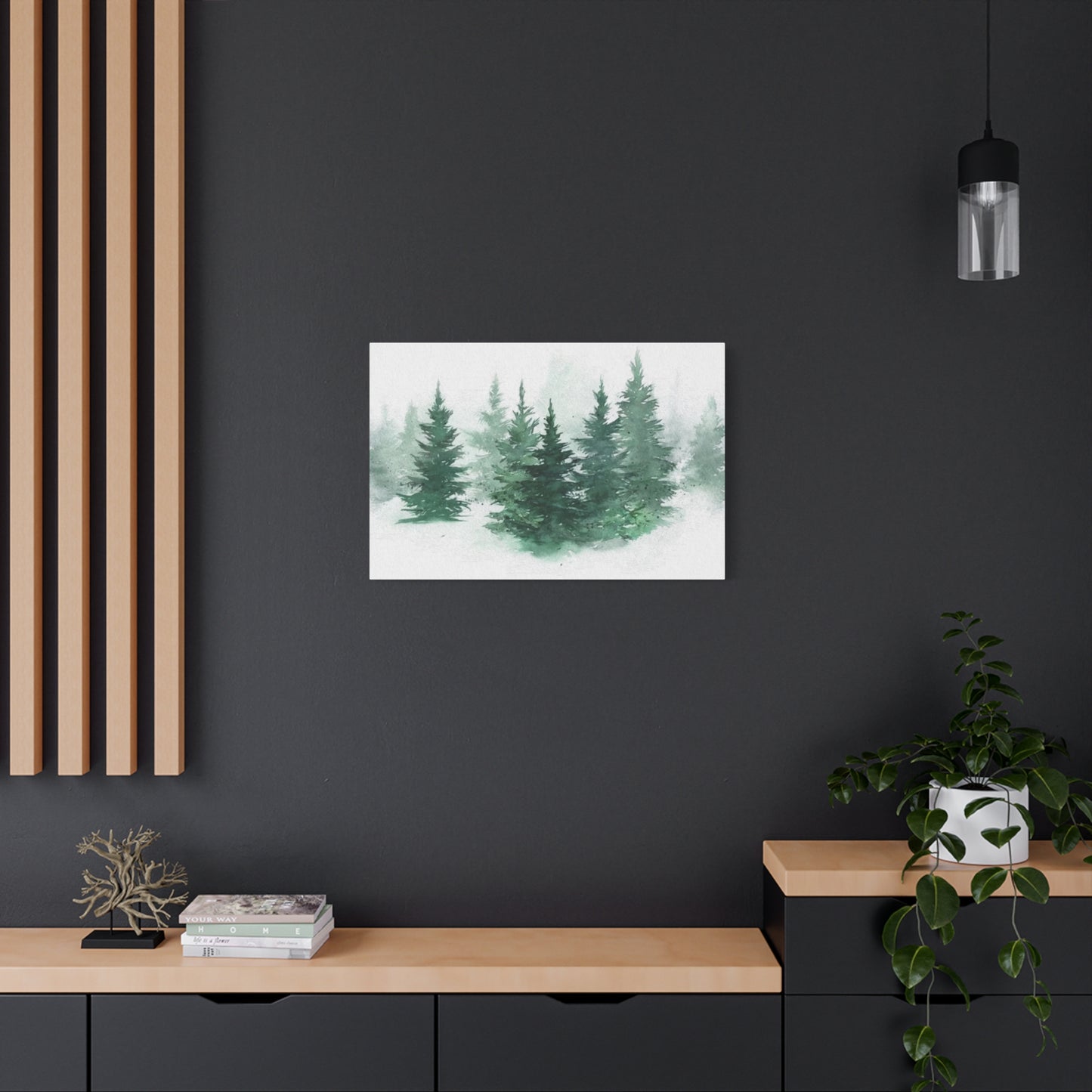 Green Tree Painting Wall Art & Canvas Prints