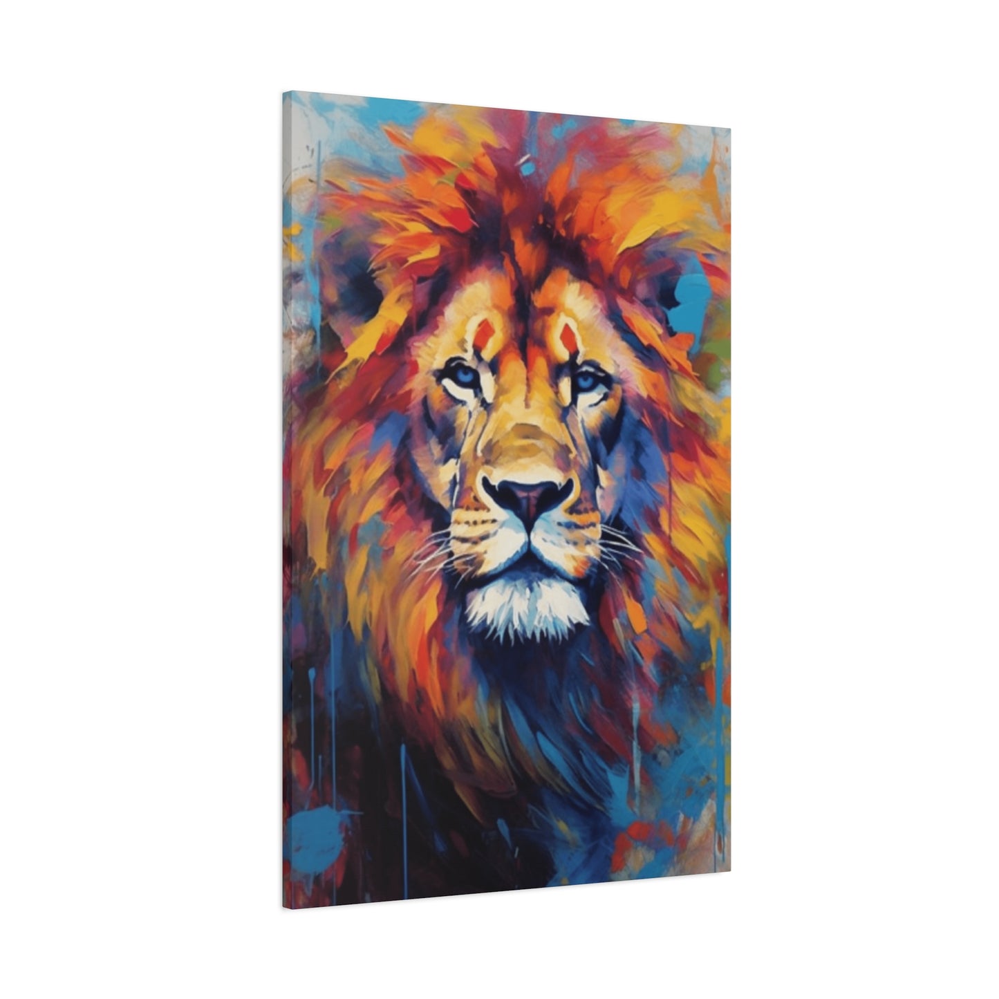 Abstract Lion Portrait Wall Art & Canvas Prints