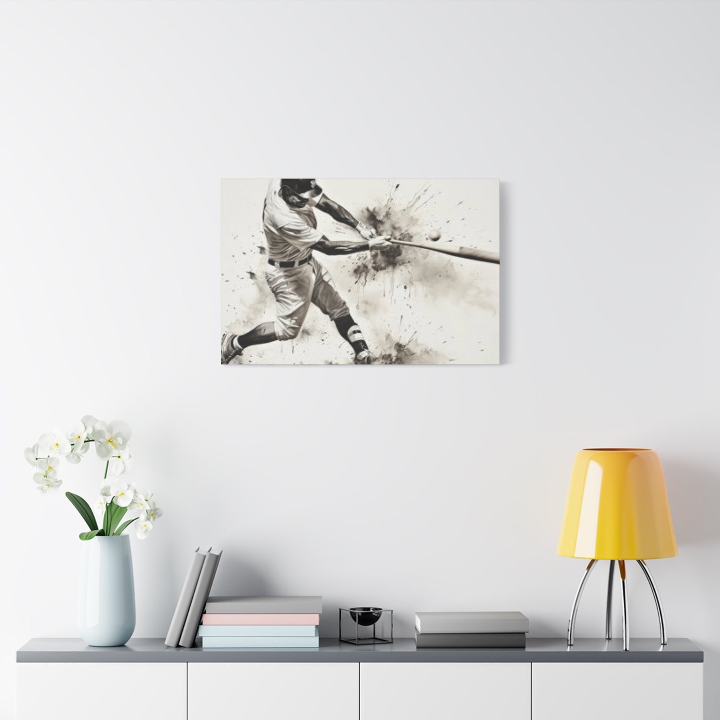 Baseball Batter Hitting Wall Art & Canvas Prints