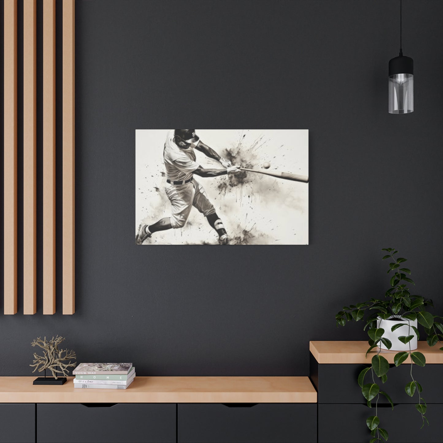 Baseball Batter Hitting Wall Art & Canvas Prints