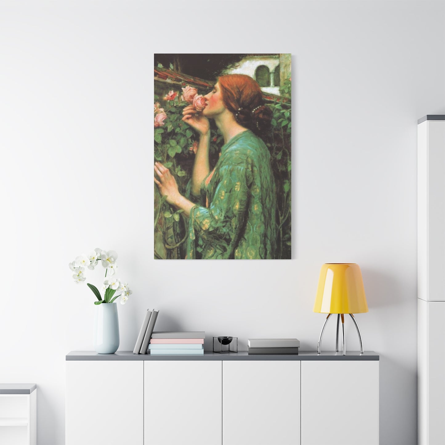 Woman and Roses Wall Art & Canvas Prints