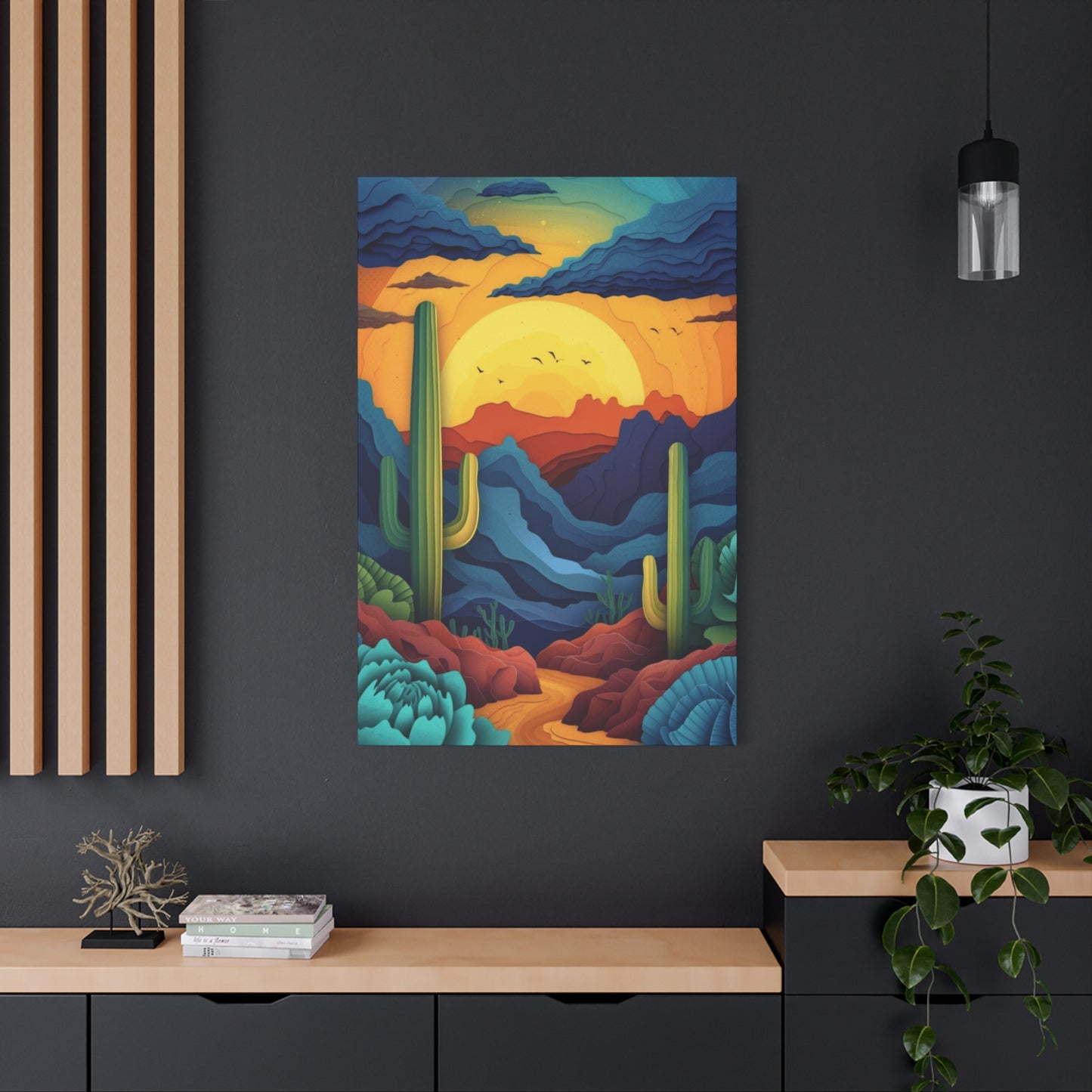 Desert Scenery Painting Wall Art & Canvas Prints