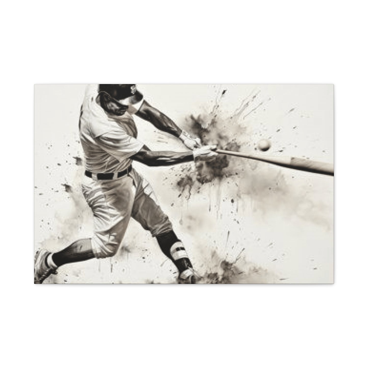 Baseball Batter Hitting Wall Art & Canvas Prints