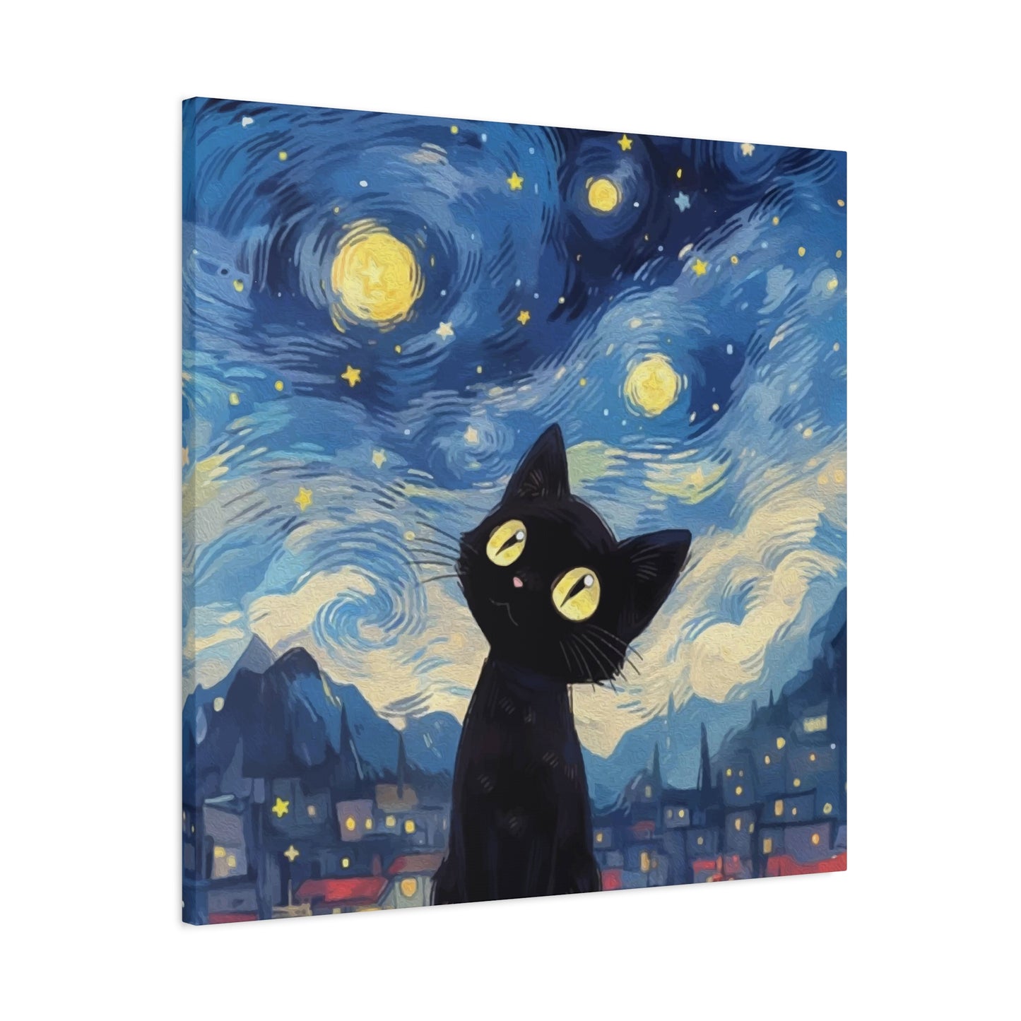 Cat at Night Wall Art & Canvas Prints