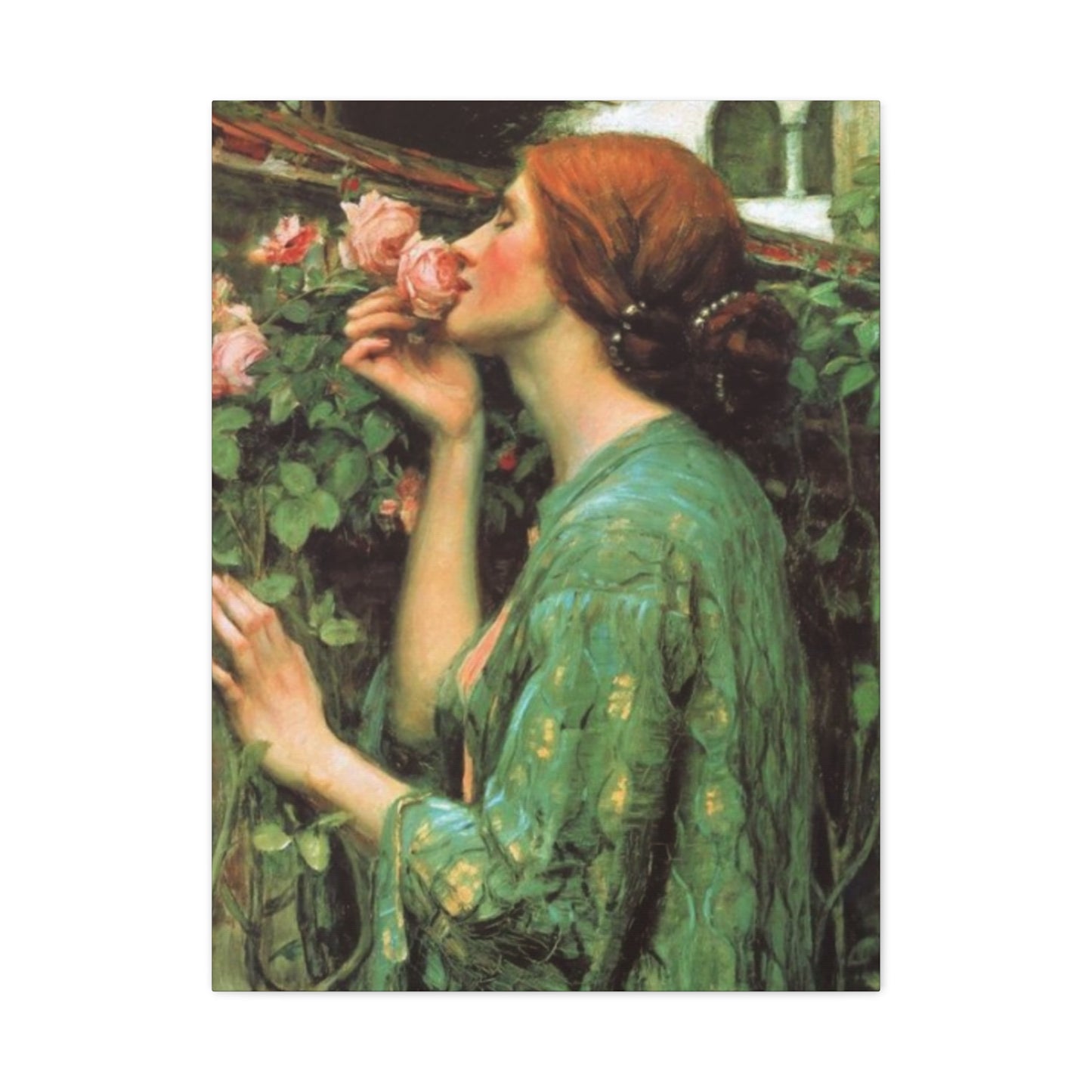 Woman and Roses Wall Art & Canvas Prints