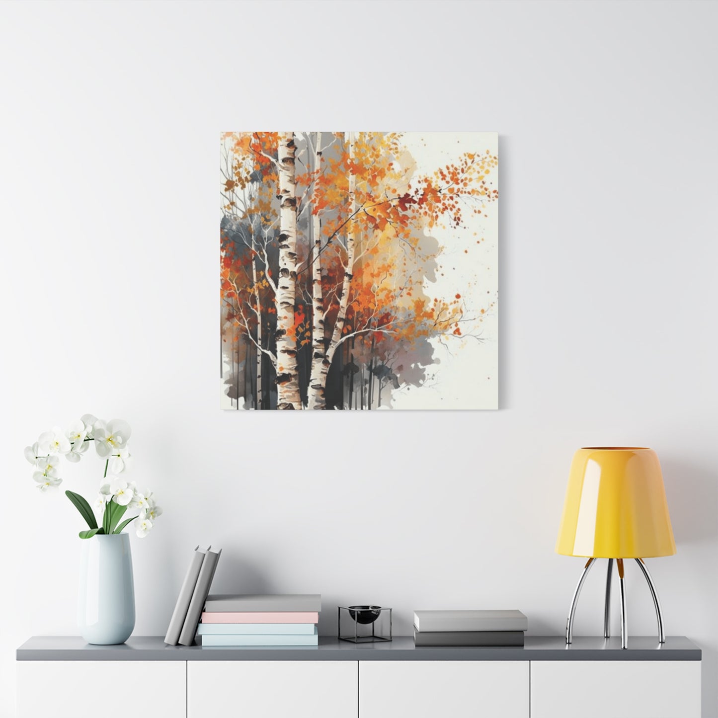 Birch Tress and Automn Wall Art & Canvas Prints