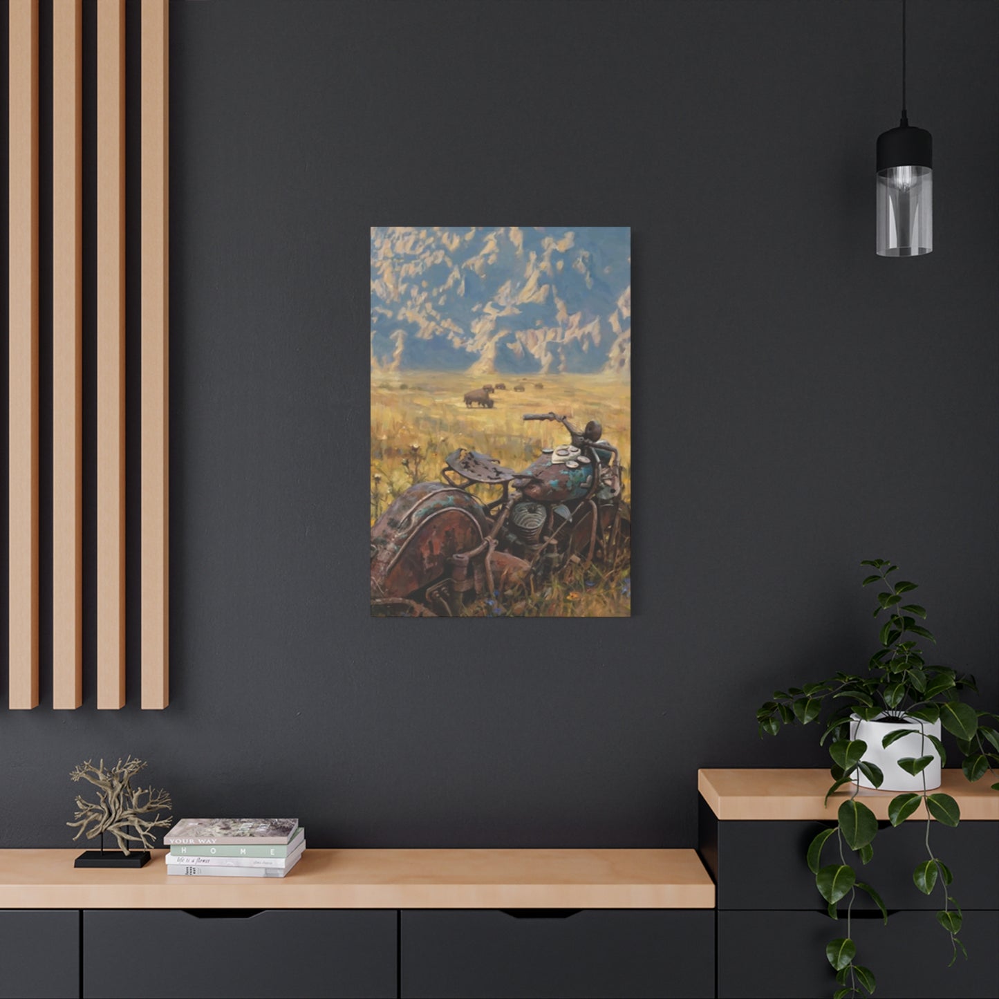 Old Bike In Jungle Wall Art & Canvas Prints