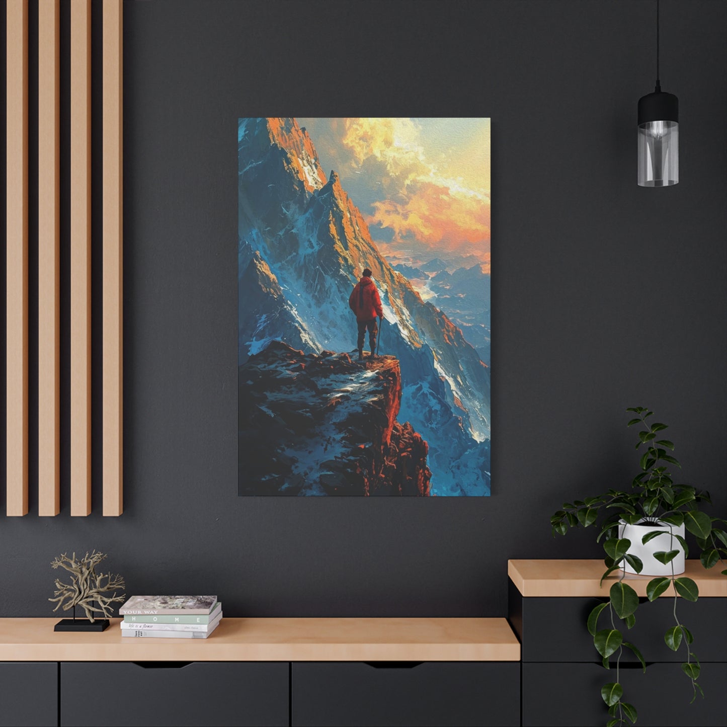 Man in Mountains Wall Art & Canvas Prints