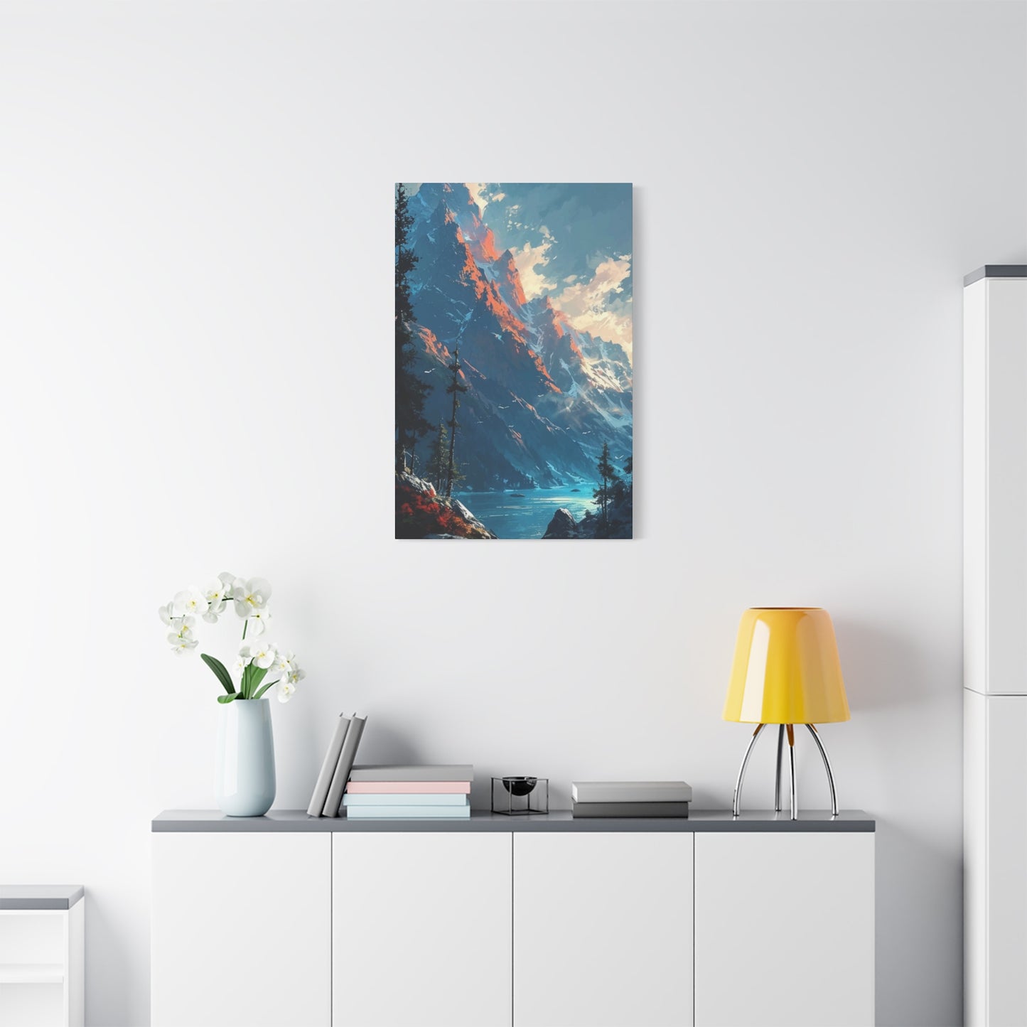 River between Mountains Wall Art & Canvas Prints