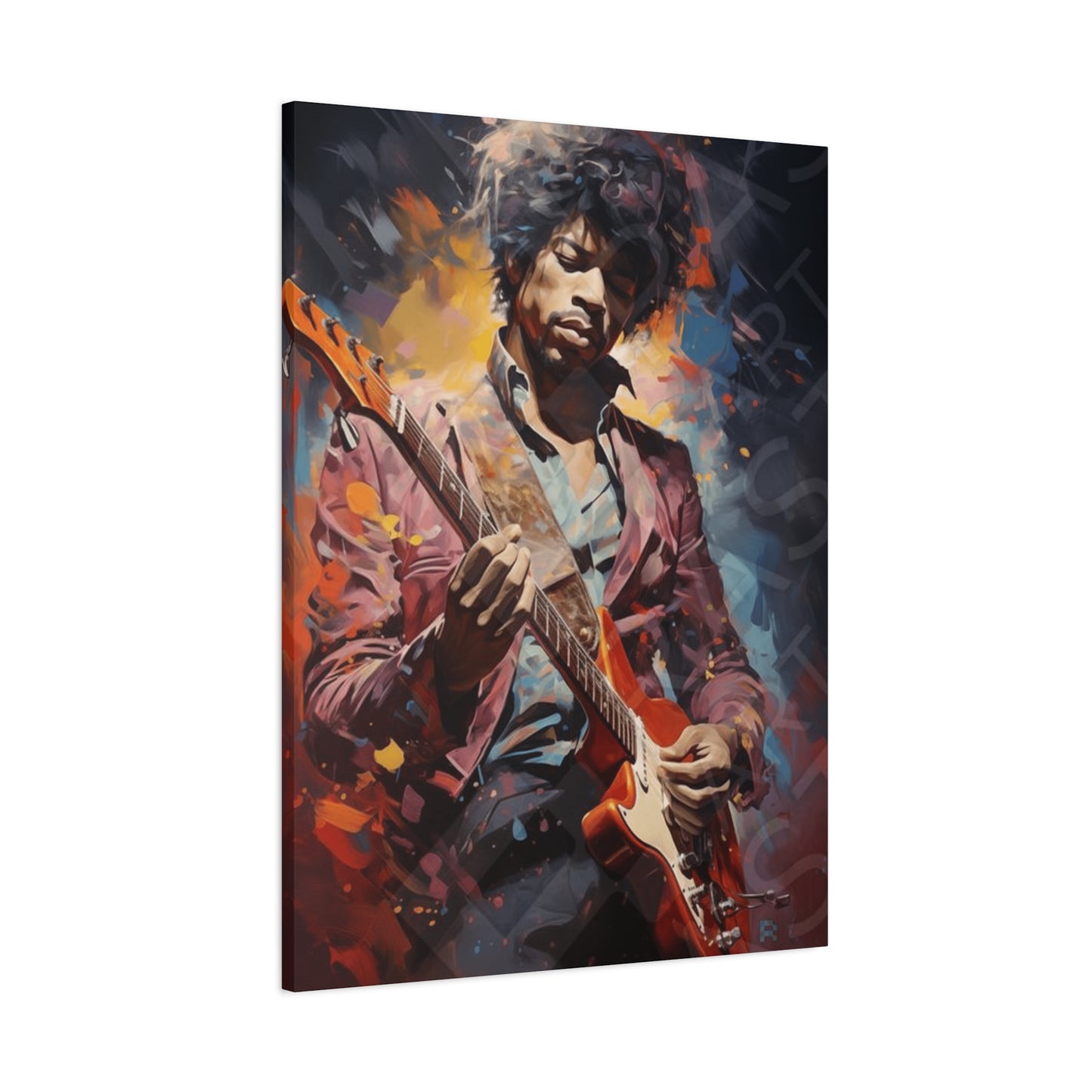 Jimi Hendrix Painting Wall Art & Canvas Prints