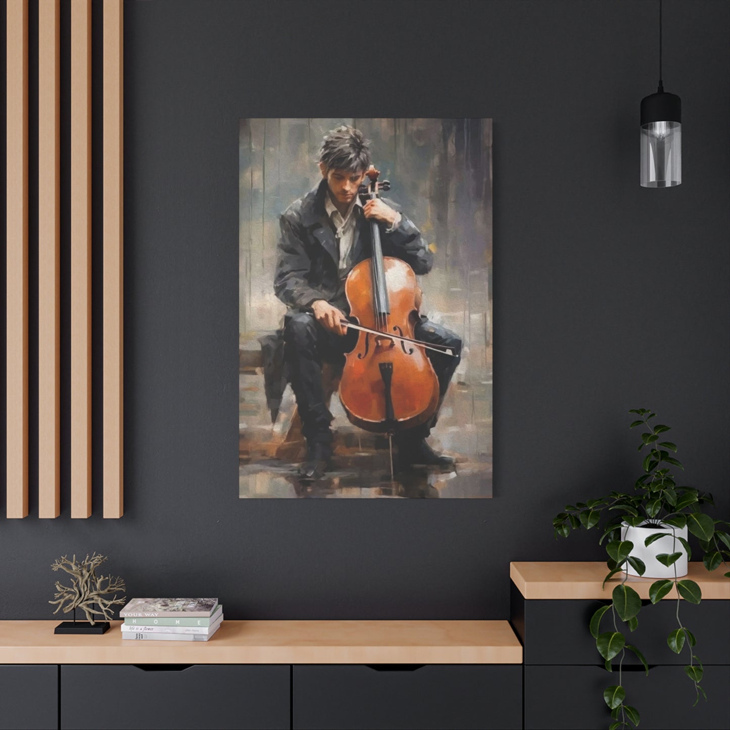 Man playing Violin Wall Art & Canvas Prints