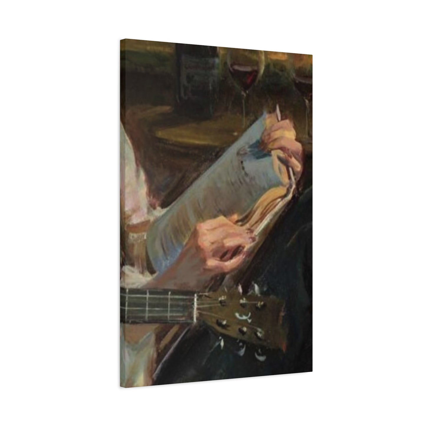 Books And Guitar Wall Art & Canvas Prints