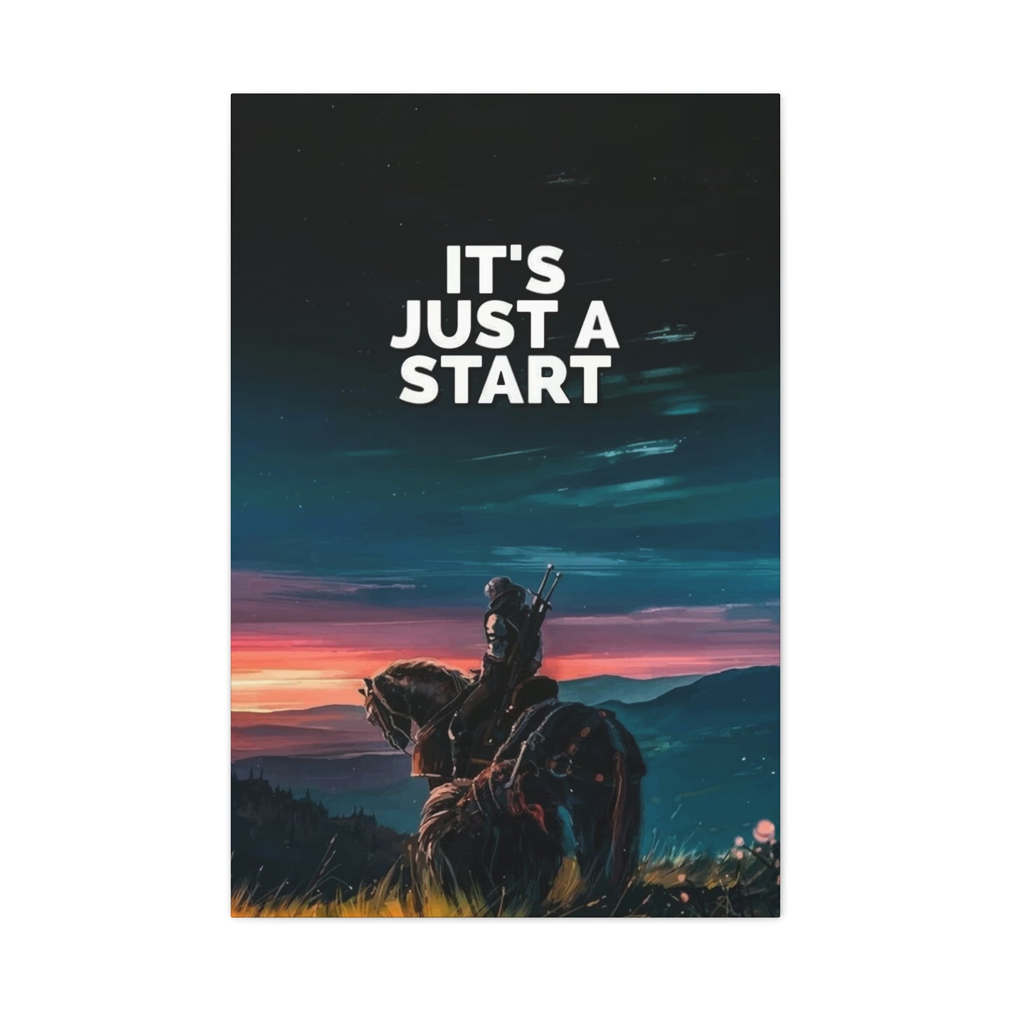 Just start Wall Art & Canvas Prints