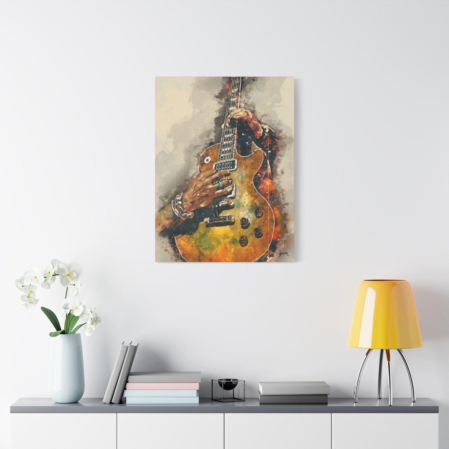 Smoking Guitar Wall Art & Canvas Prints