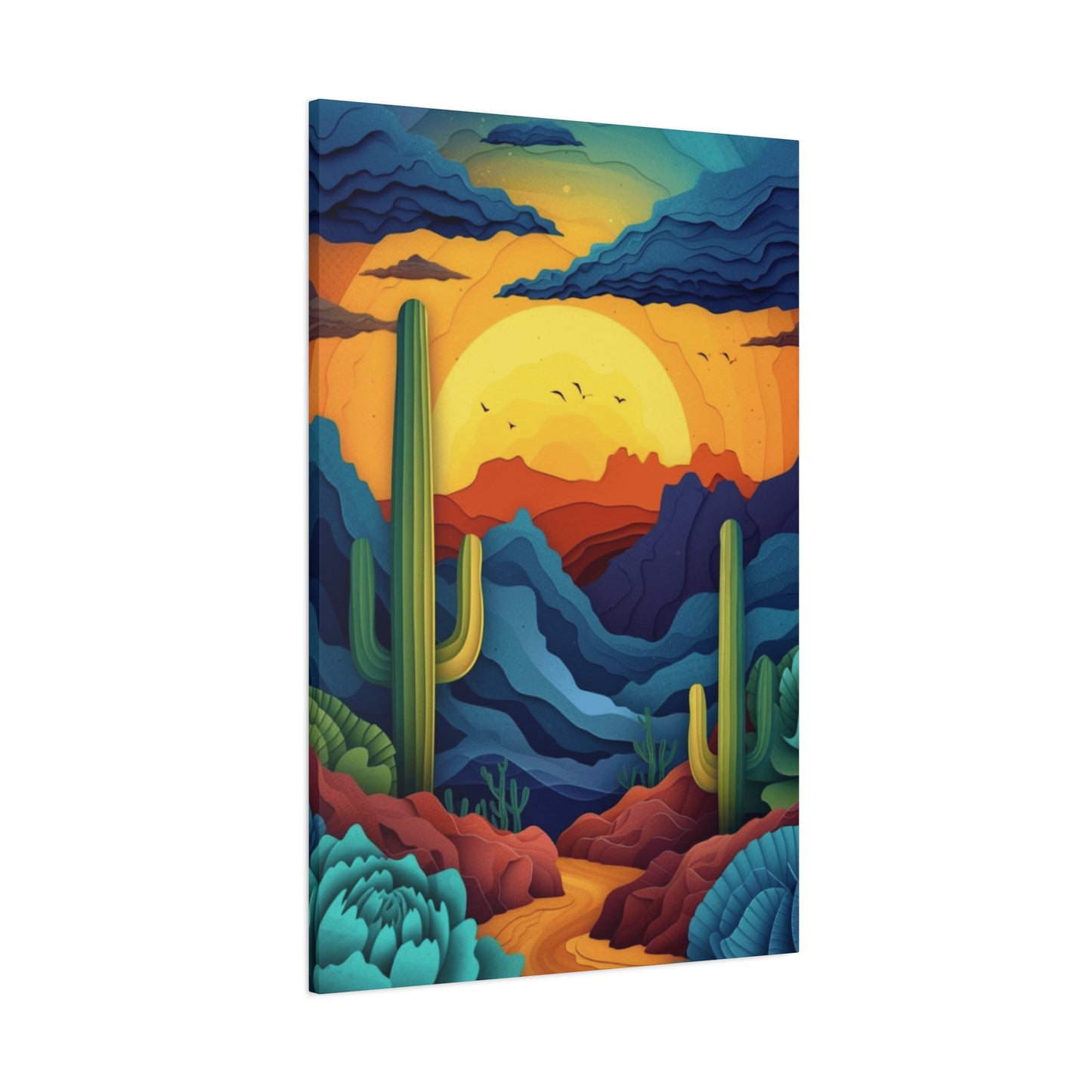 Desert Scenery Painting Wall Art & Canvas Prints