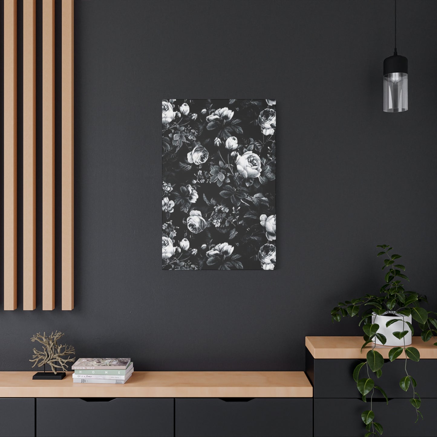 Black & White Rose Garden Wall Art & Canvas Prints