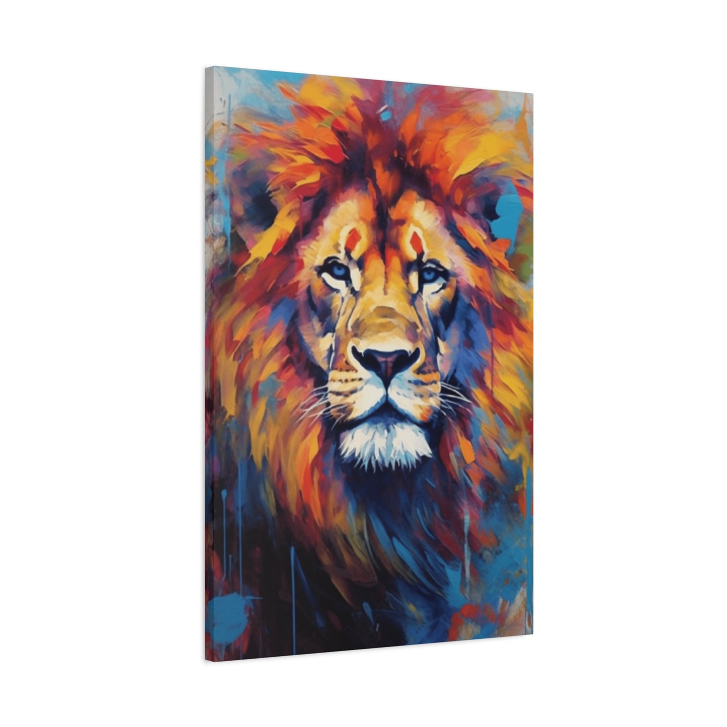 Abstract Lion Portrait Wall Art & Canvas Prints