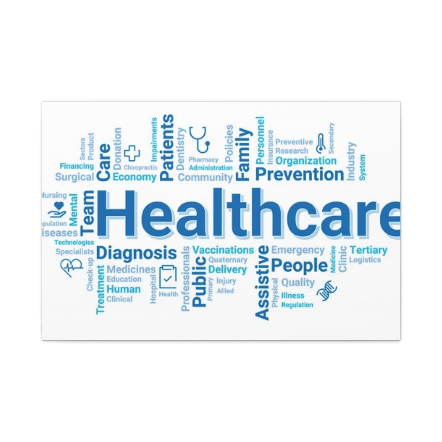 Healthcare Inforaphics Wall Art & Canvas Prints