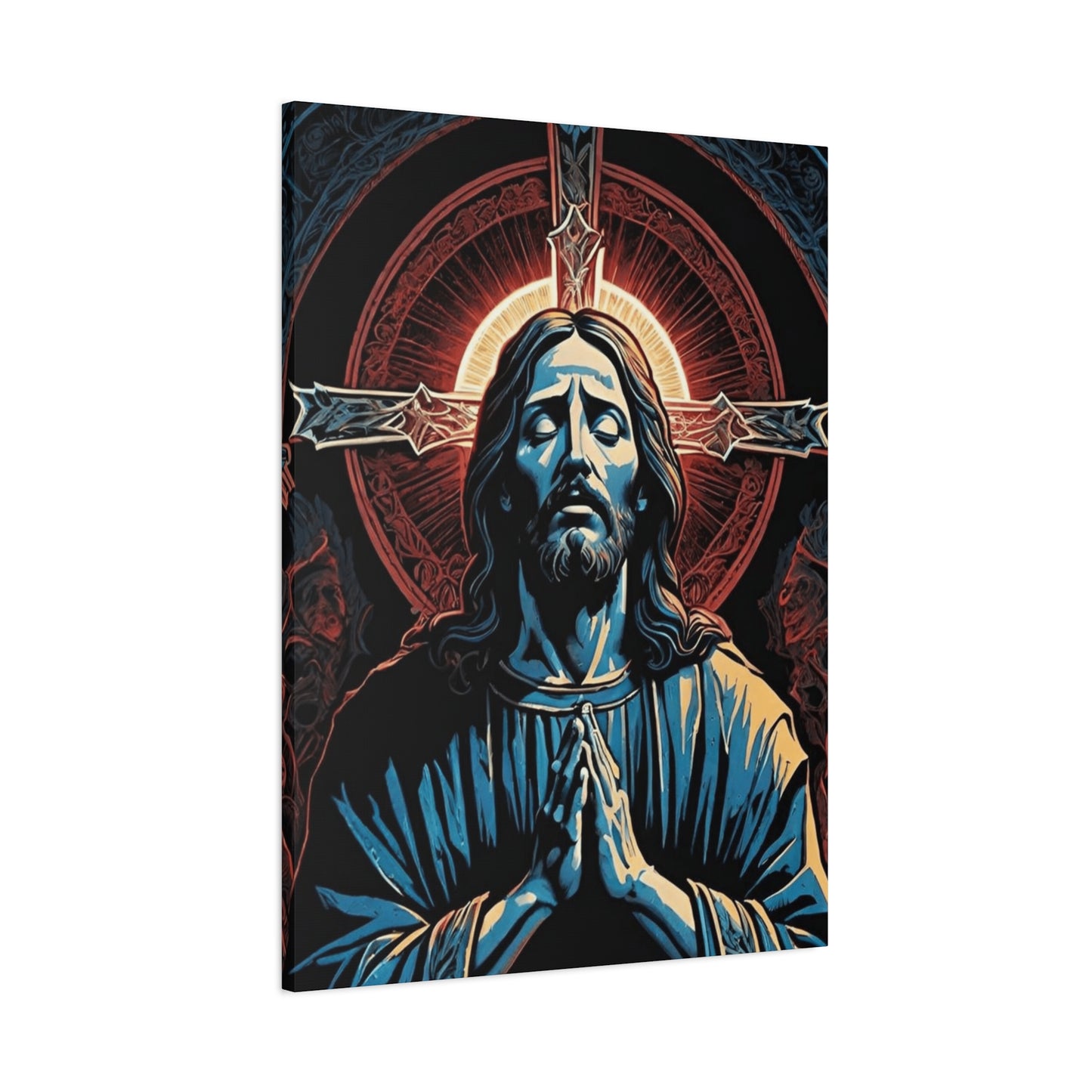 Jesus On A Cross Portrait Wall Art & Canvas Prints