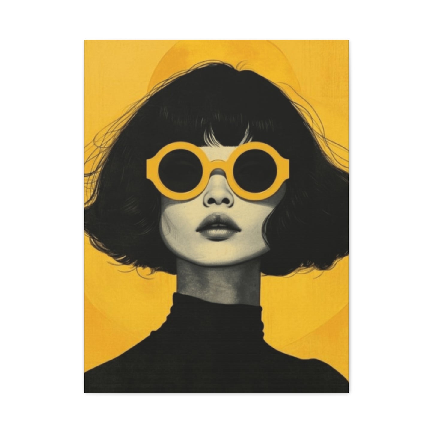 A Women With Sunglasses Portrait Wall Art & Canvas Prints