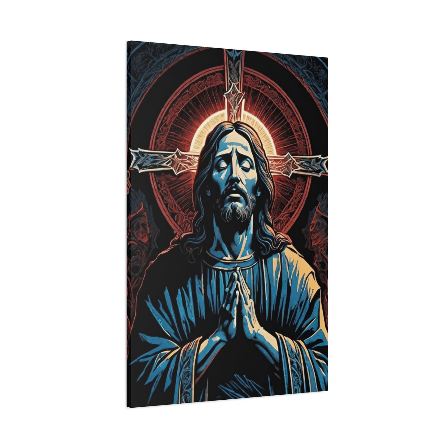 Jesus On A Cross Portrait Wall Art & Canvas Prints