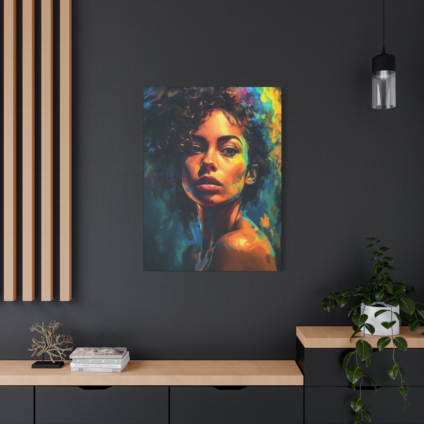 Curly Hair Women Wall Art & Canvas Prints