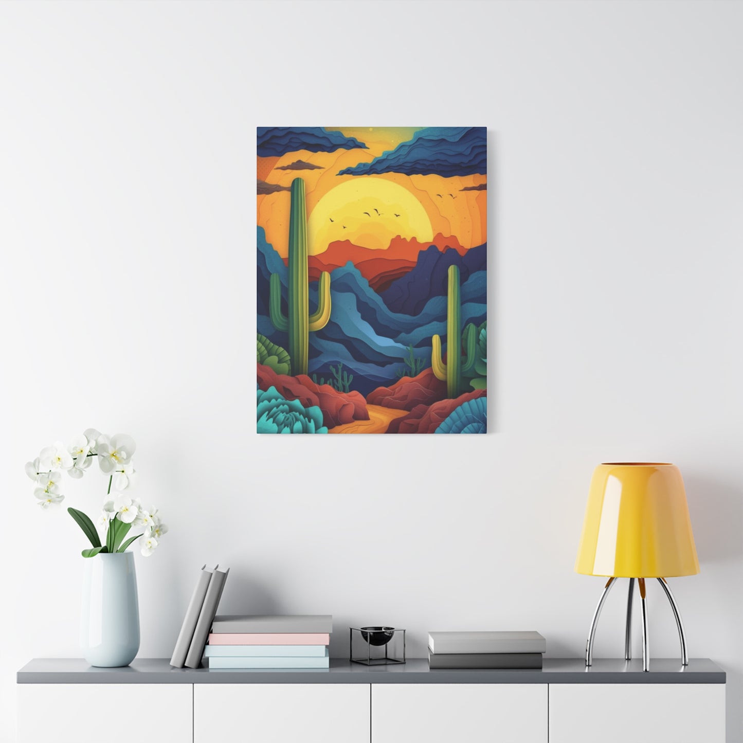 Desert Scenery Painting Wall Art & Canvas Prints