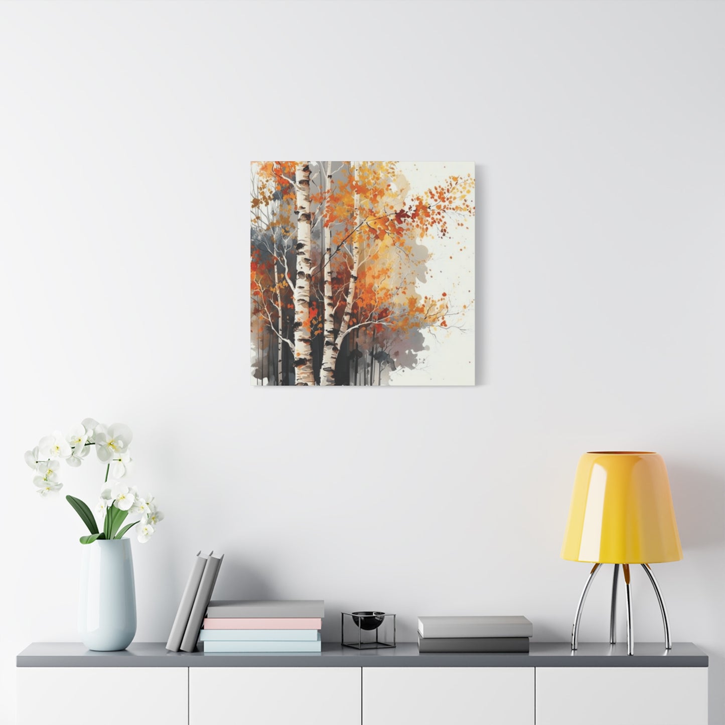 Birch Tress and Automn Wall Art & Canvas Prints