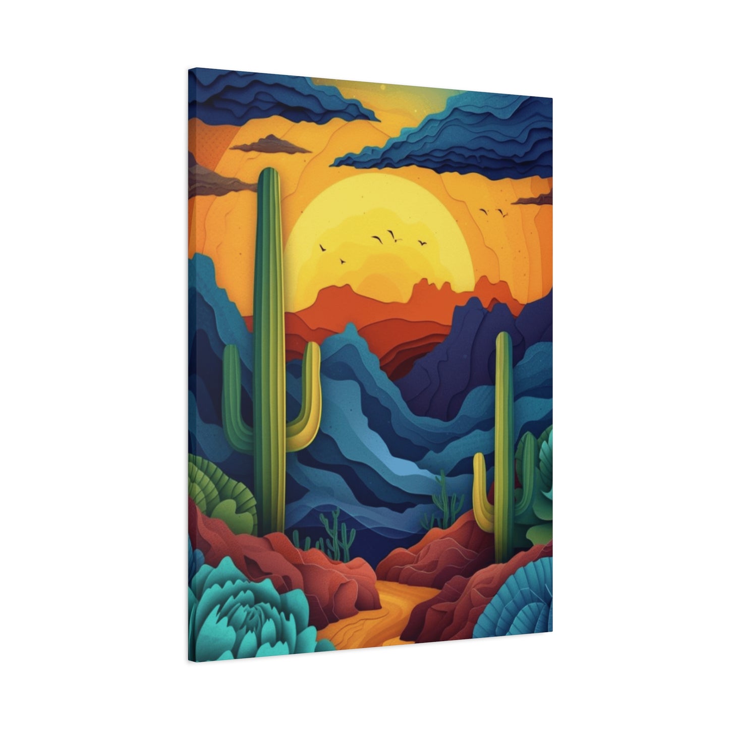 Desert Scenery Painting Wall Art & Canvas Prints