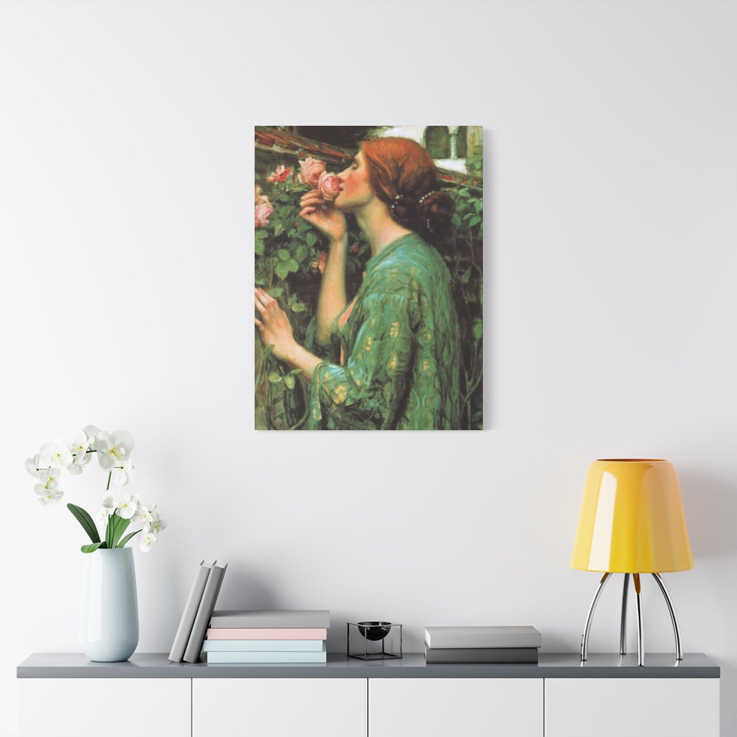 Woman and Roses Wall Art & Canvas Prints