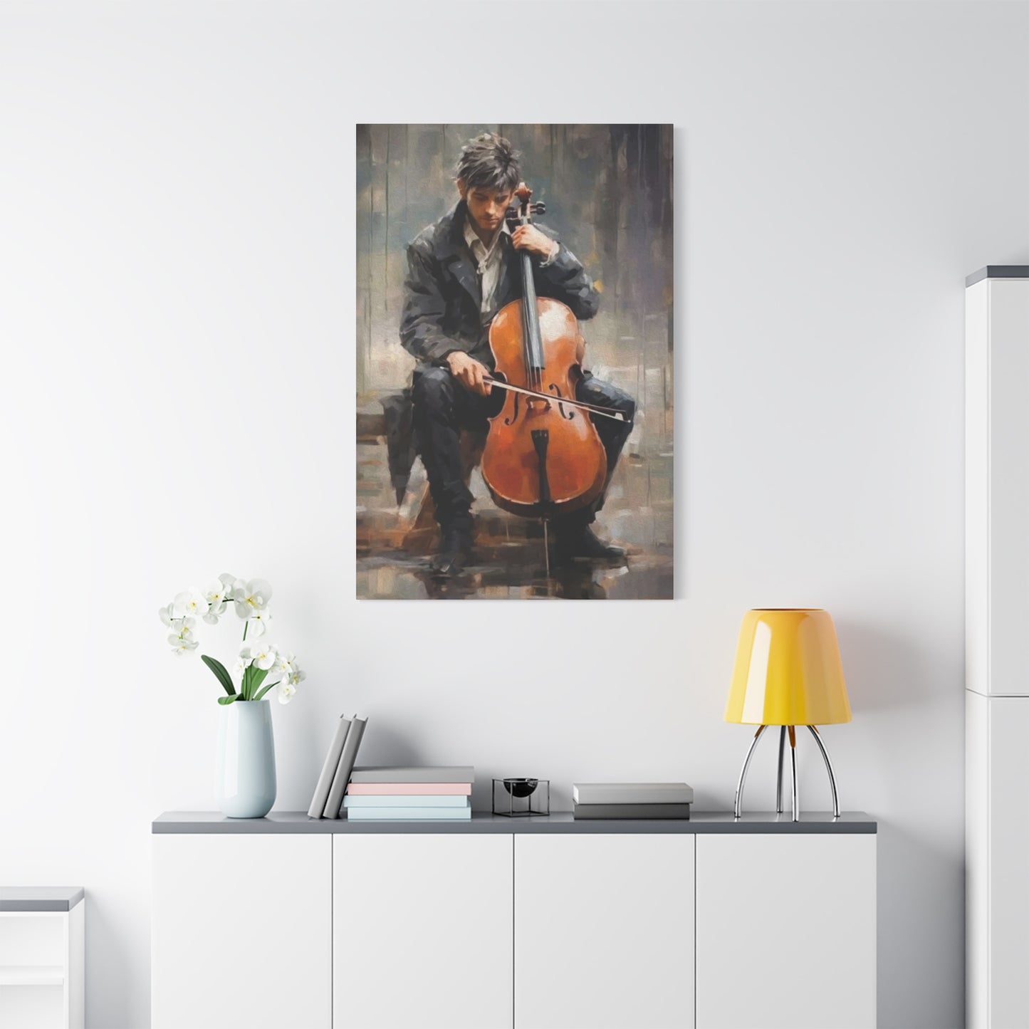 Man playing Violin Wall Art & Canvas Prints