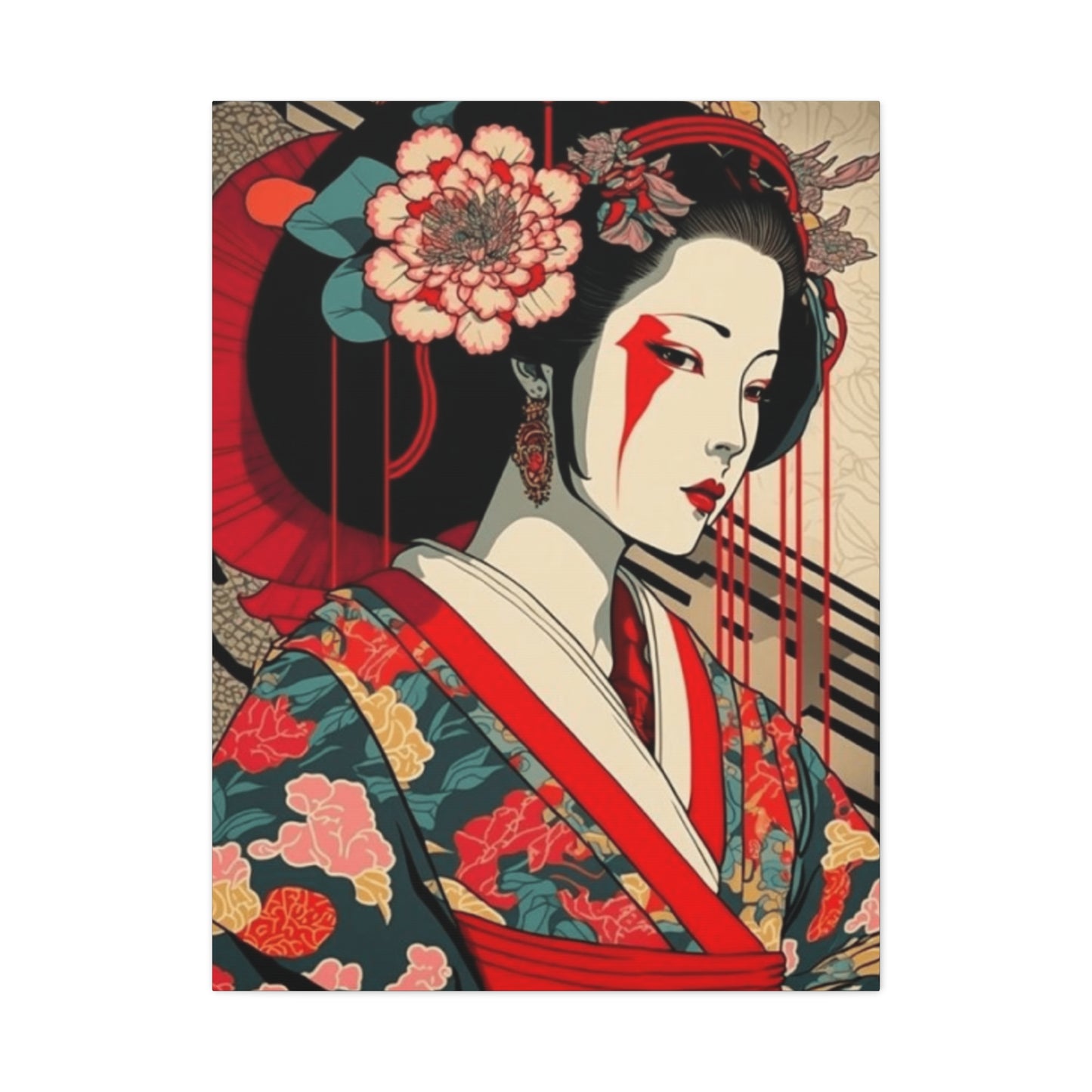 Samurai Geisha Wall Art & Canvas Prints