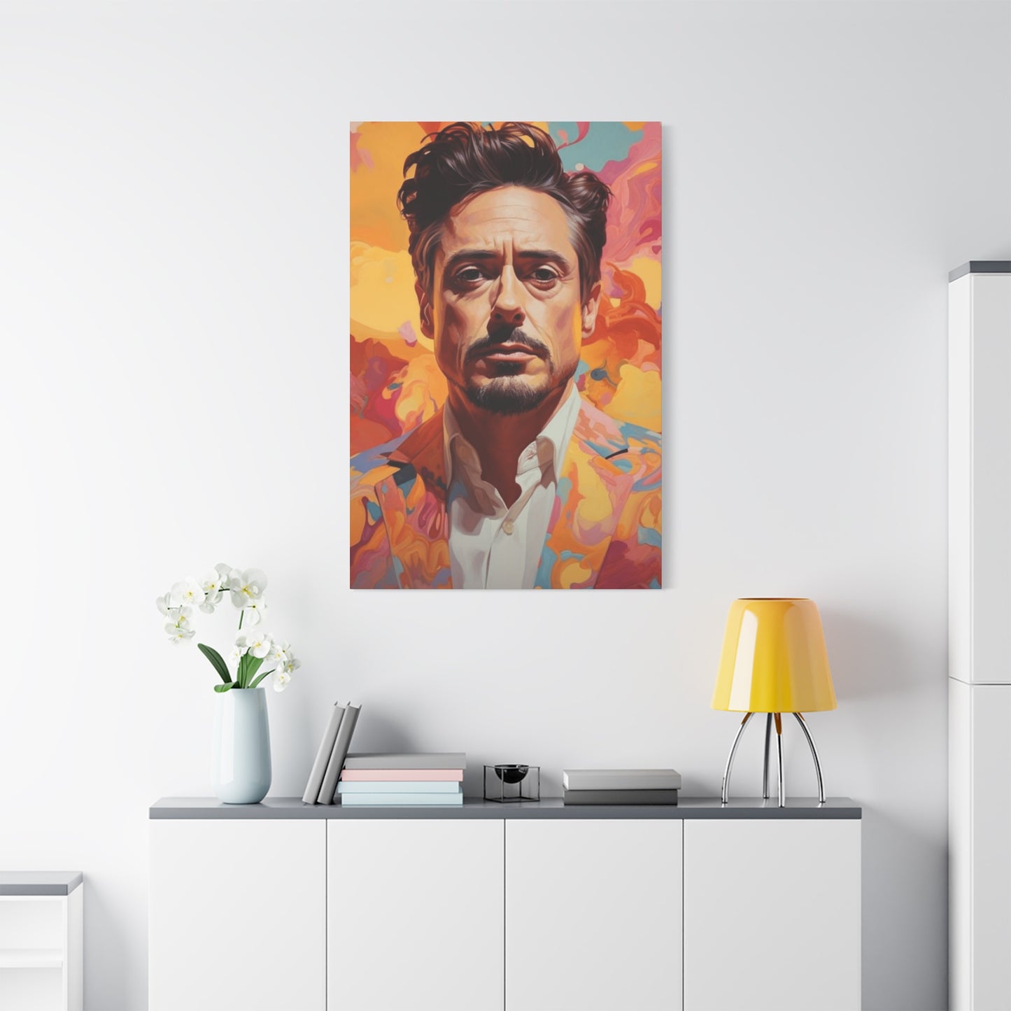 Tony Stark Abstract Portrait Wall Art & Canvas Prints