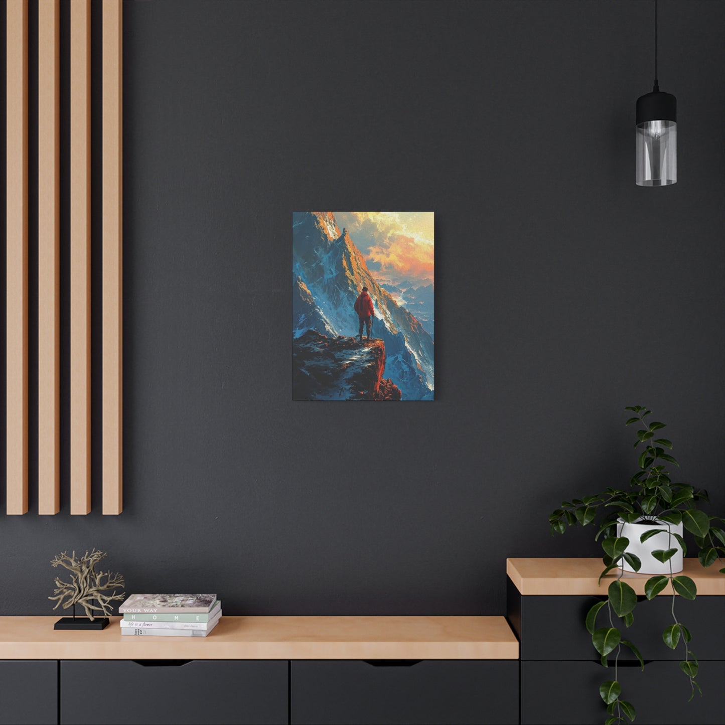 Man in Mountains Wall Art & Canvas Prints