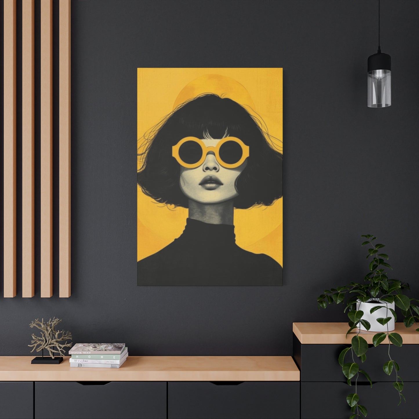 A Women With Sunglasses Portrait Wall Art & Canvas Prints