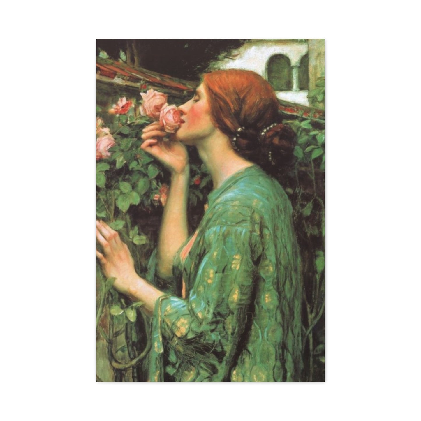 Woman and Roses Wall Art & Canvas Prints